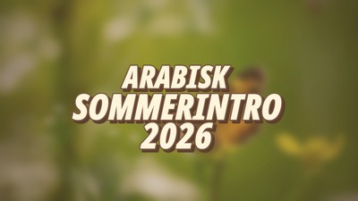 Sommerintro 2026 | Arabisk