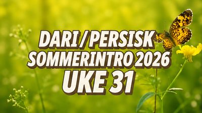 Sommerintro 2026 | Dari / Persisk | Uke 31