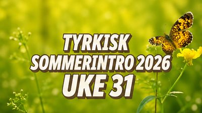 Sommerintro 2026 | Tyrkisk | Uke 31