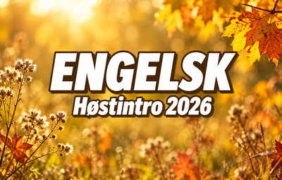 Høstintro 2026 | Engelsk