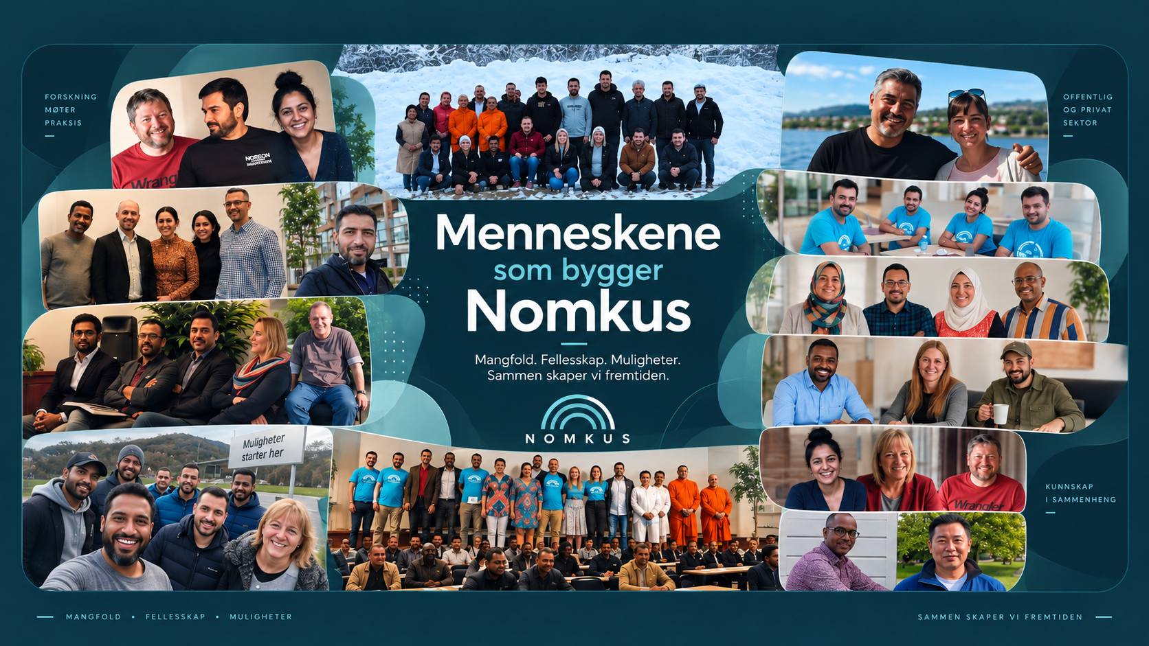 Menneskene og det internasjonale teamet som har bygget NOMKUS